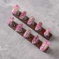 Press-On Nail Set Jewel-Accented No Glue Reusable