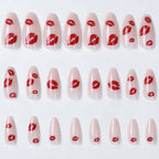 Press-On Nail Set Kiss-Print Peel-And-Stick Multiple Sizes