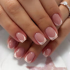 Press-On Nail Set Lace Design Reusable Easy Application