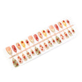 Press-On Nail Set Ladybug & Floral Designs Quick Application