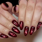 Press-On Nail Set Leopard Print 24-Piece & Adhesive Tabs