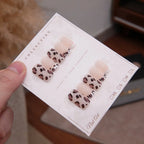 Press-On Nail Set Leopard Print Reusable 24-Piece