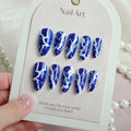 Press-On Nail Set Lightning Bolt Self-Adhesive & Reusable