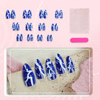 Press-On Nail Set Lightning Bolt Self-Adhesive & Reusable