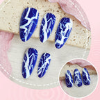 Press-On Nail Set Lightning Bolt Self-Adhesive & Reusable