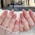 Press-On Nail Set Long-Lasting Intricate Gem Accents Set of 24