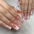 Press-On Nail Set Long Stylish Easy Application