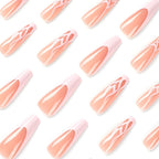 Press-On Nail Set Long Stylish Easy Application