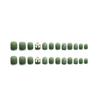 Press-On Nail Set Marble Design Comfort Fit