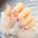 Press-On Nail Set Marble Design Long-Lasting