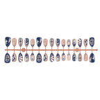 Press-On Nail Set Marble Design Long-Lasting