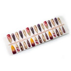 Press-On Nail Set Marble & Gold Designs Peel-And-Press