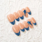 Press-On Nail Set Marine Life Peel & Stick