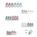Press-On Nail Set Marine Otter Designs Durable & Reusable