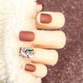 Press-On Nail Set Matte Finish & Crystal Accents