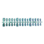 Press-On Nail Set Metallic & Artistic Designs Reusable