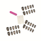 Press-On Nail Set Metallic Finish Comfortable Fit
