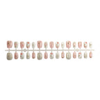 Press-On Nail Set Mint Celestial & Geometric Peel-And-Stick