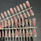 Press-On Nail Set Mixed Designs & Multiple Sizes