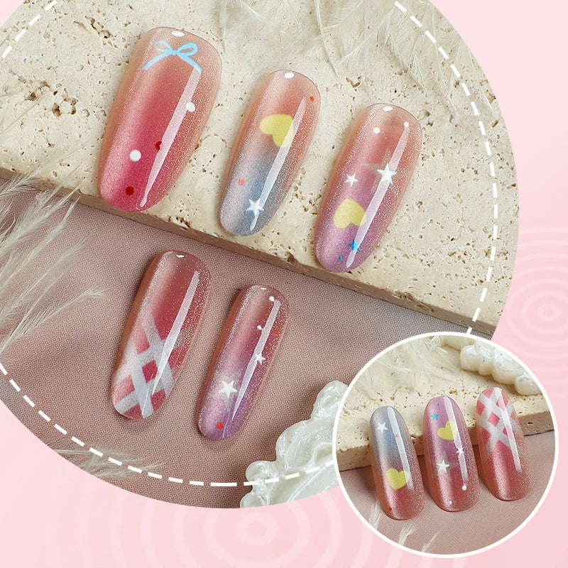 Press-On Nail Set Mixed Designs & Multiple Sizes