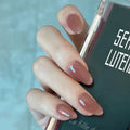 Press-On Nail Set Natural Finish Reusable & Durable