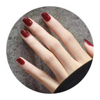 Press-On Nail Set Natural Finish Reusable & Durable