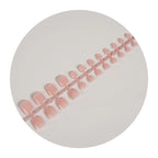 Press-On Nail Set Natural Gloss & Strong Adhesive