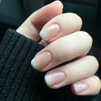 Press-On Nail Set Natural-Look Glossy Chip-Resistant