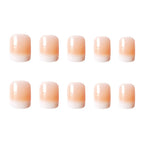 Press-On Nail Set Natural-Look Glossy Chip-Resistant