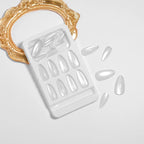 Press-On Nail Set Natural-Look Reusable 24-Piece