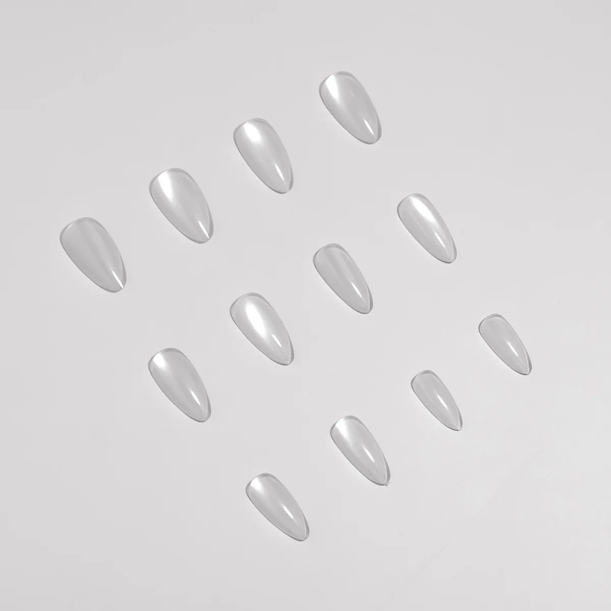 Press-On Nail Set Natural-Look Reusable 24-Piece