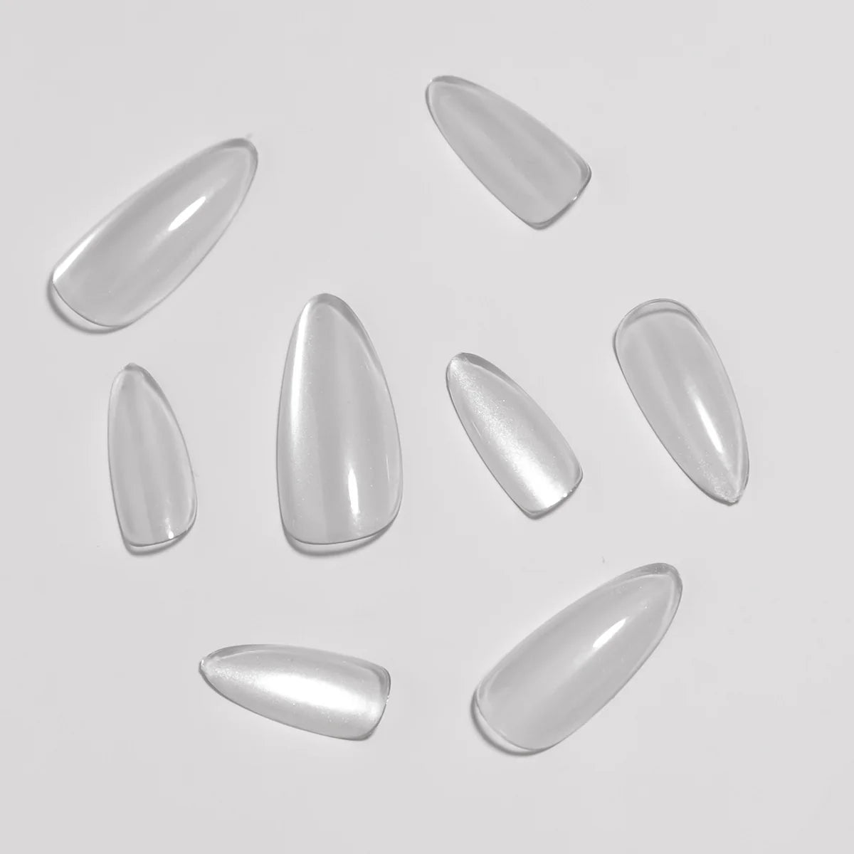 Press-On Nail Set Natural-Look Reusable 24-Piece