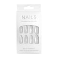 Press-On Nail Set Natural-Look Reusable 24-Piece