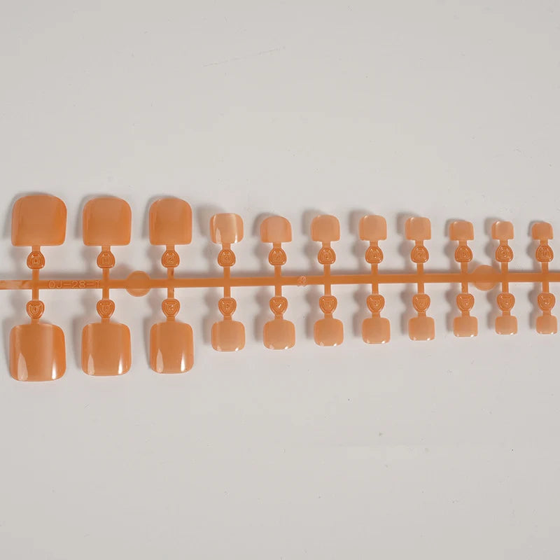 Press-On Nail Set Natural Look Reusable Multi-Size