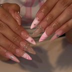 Press-On Nail Set Natural-Looking Adhesive Pads