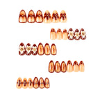 Press-On Nail Set Nature-Inspired Floral Reusable