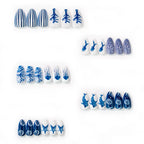 Press-On Nail Set Nautical Designs Self-Adhesive & Durable