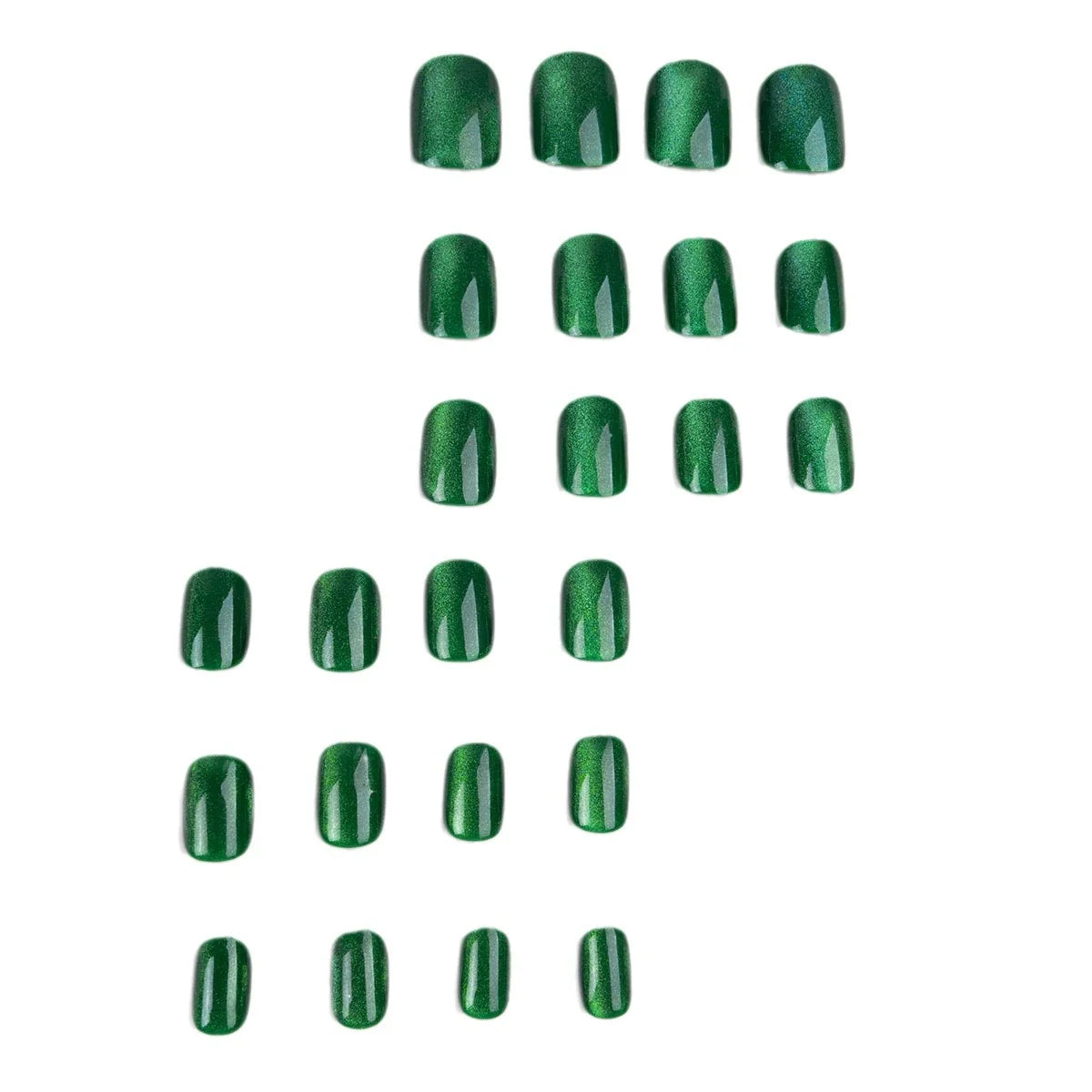 Press-On Nail Set No-Glue Glossy Finish & Multiple Sizes