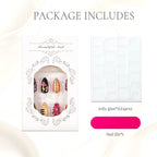 Press-On Nail Set No-Glue Reusable Artistic Designs