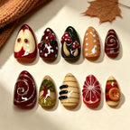Press-On Nail Set No-Glue Reusable Artistic Designs
