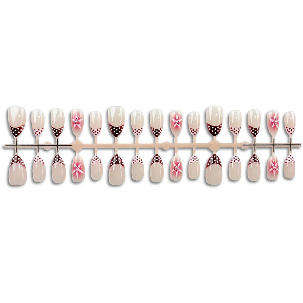 Press-On Nail Set Non-Toxic Artistic Design