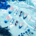 Press-On Nail Set Ocean-Inspired Easy Application & Adjustable Fit