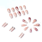 Press-On Nail Set Ombre & Glitter Peel And Press