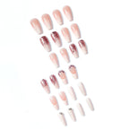 Press-On Nail Set Ombre & Glitter Peel And Press