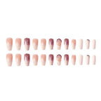 Press-On Nail Set Ombre & Glitter Peel And Press
