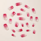 Press-On Nail Set Ombre Glossy Reusable