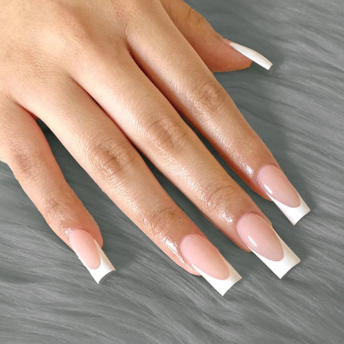 Press-On Nail Set Ombre Gradient 24-Piece & Nail File