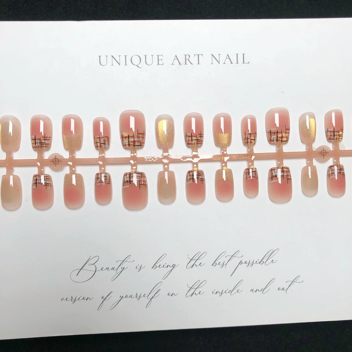 Press-On Nail Set Ombre Gradient Easy Application