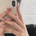 Press-On Nail Set Ombre Gradient Glue-Free & Reusable