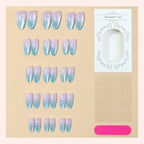 Press-On Nail Set Ombre Gradient High Shine Full Kit